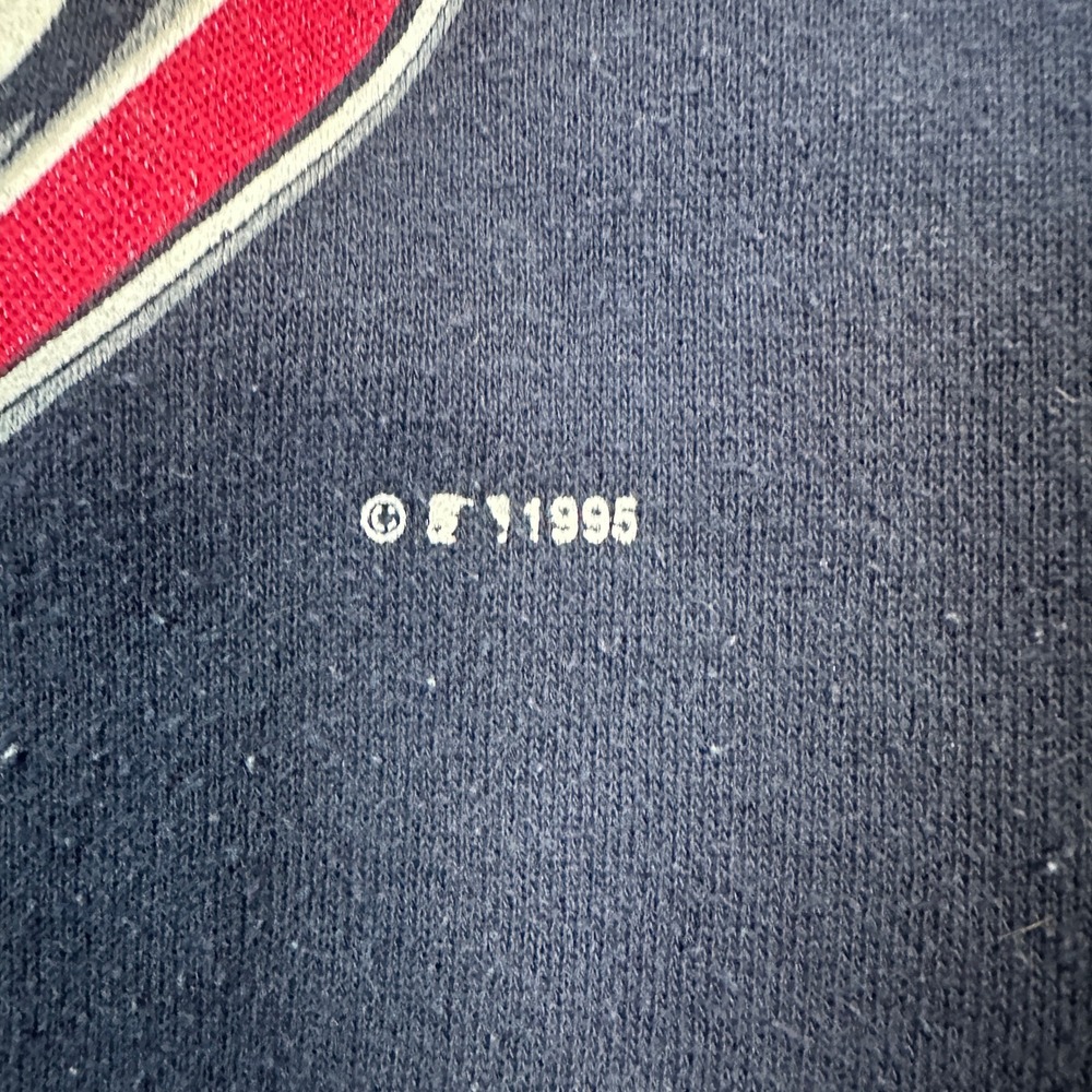 VTG 1995 Atlanta Braves Tultex Sweatshirt Men's Size XL Navy Blue MLB Crewneck - Picture 3 of 8